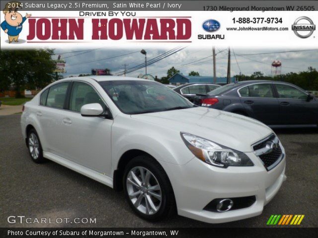 2014 Subaru Legacy 2.5i Premium in Satin White Pearl