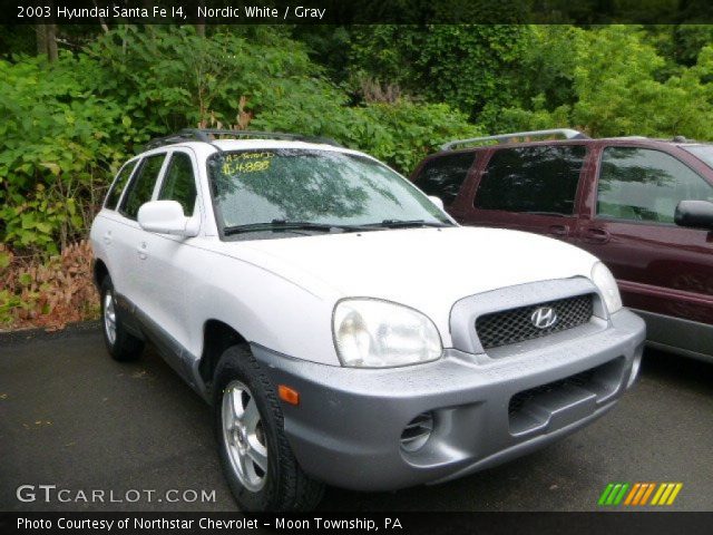 2003 Hyundai Santa Fe I4 in Nordic White