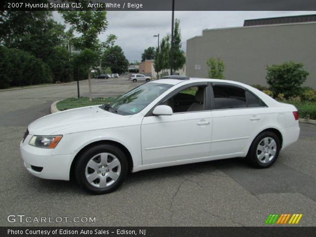 2007 Hyundai Sonata GLS in Arctic White