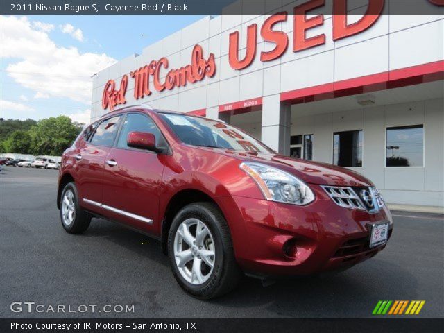 2011 Nissan Rogue S in Cayenne Red
