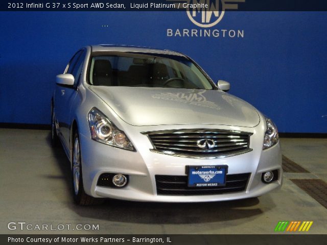 2012 Infiniti G 37 x S Sport AWD Sedan in Liquid Platinum