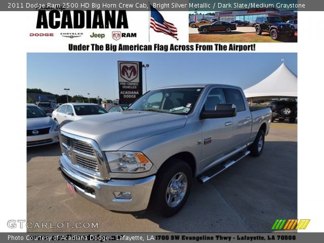 2011 Dodge Ram 2500 HD Big Horn Crew Cab in Bright Silver Metallic