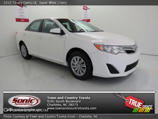 2013 Toyota Camry LE in Super White