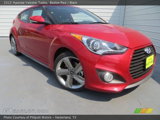 2013 Hyundai Veloster Turbo in Boston Red