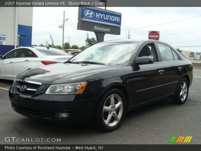 2007 Hyundai Sonata Limited V6 in Ebony Black