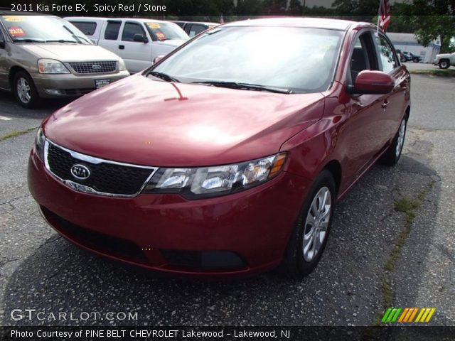 2011 Kia Forte EX in Spicy Red