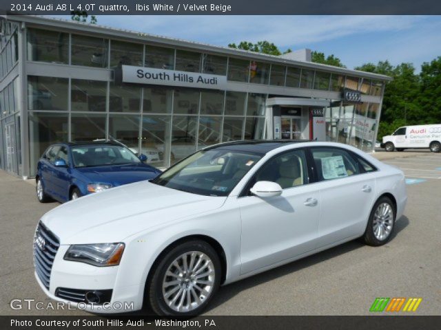 2014 Audi A8 L 4.0T quattro in Ibis White