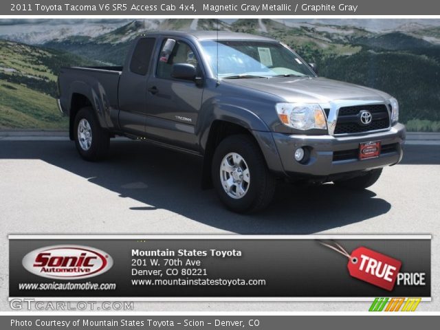 2011 Toyota Tacoma V6 SR5 Access Cab 4x4 in Magnetic Gray Metallic