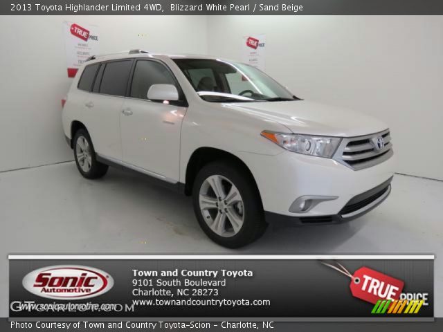 2013 Toyota Highlander Limited 4WD in Blizzard White Pearl