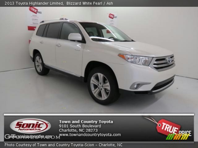 2013 Toyota Highlander Limited in Blizzard White Pearl