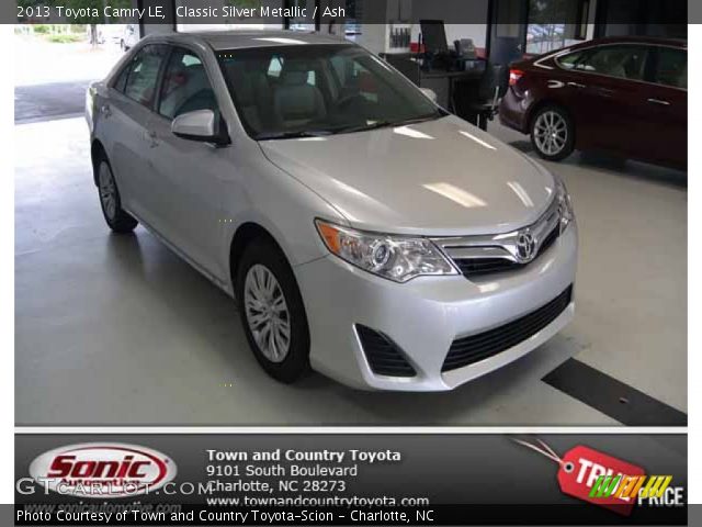 2013 Toyota Camry LE in Classic Silver Metallic