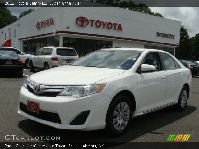 2012 Toyota Camry LE in Super White