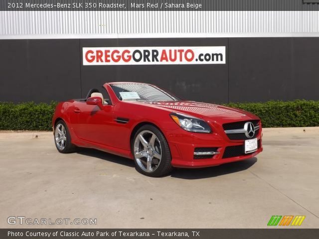 2012 Mercedes-Benz SLK 350 Roadster in Mars Red