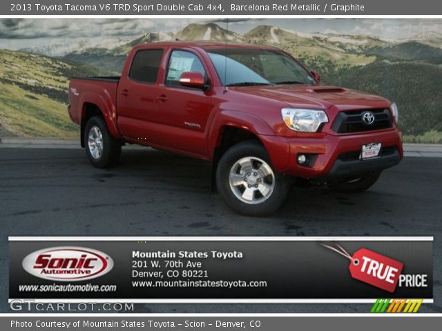 2013 Toyota Tacoma V6 TRD Sport Double Cab 4x4 in Barcelona Red Metallic