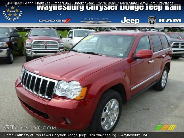 2010 Jeep Grand Cherokee Limited 4x4 in Inferno Red Crystal Pearl