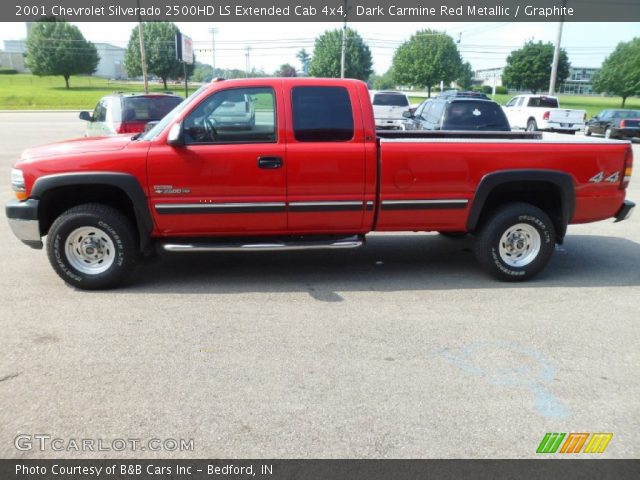 2001 Chevrolet Silverado 2500HD LS Extended Cab 4x4 in Dark Carmine Red Metallic