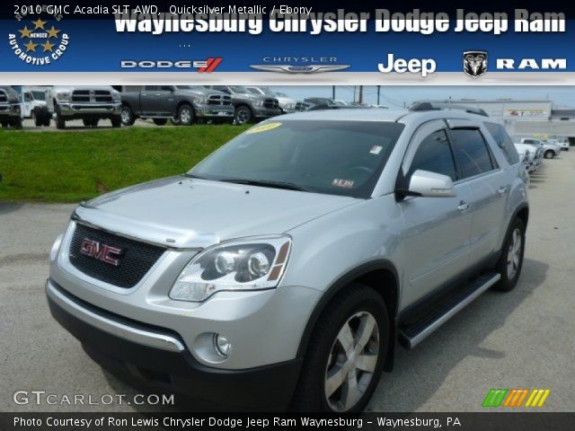 2010 GMC Acadia SLT AWD in Quicksilver Metallic