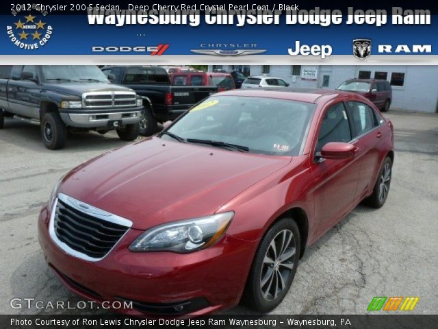 2012 Chrysler 200 S Sedan in Deep Cherry Red Crystal Pearl Coat