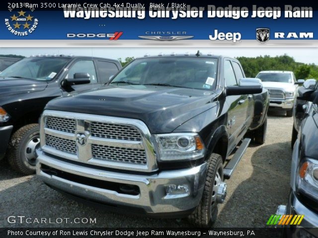 2013 Ram 3500 Laramie Crew Cab 4x4 Dually in Black