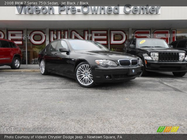 2008 BMW 7 Series 750i Sedan in Jet Black