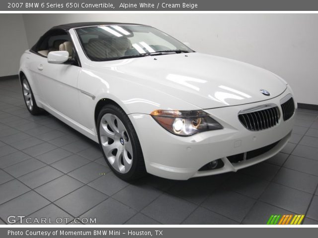 2007 BMW 6 Series 650i Convertible in Alpine White