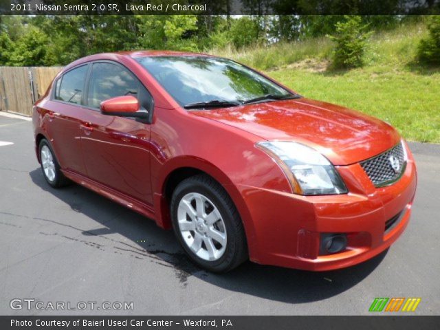 2011 Nissan Sentra 2.0 SR in Lava Red