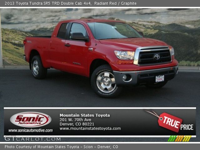 2013 Toyota Tundra SR5 TRD Double Cab 4x4 in Radiant Red