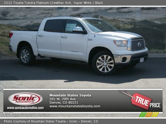 2013 Toyota Tundra Platinum CrewMax 4x4 in Super White