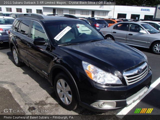 2011 Subaru Outback 3.6R Limited Wagon in Crystal Black Silica