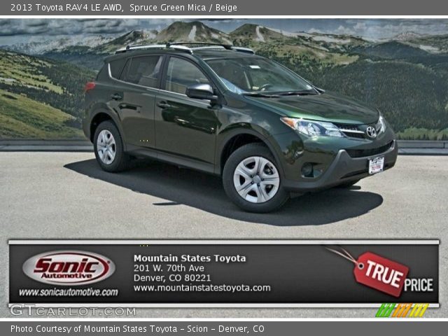 2013 Toyota RAV4 LE AWD in Spruce Green Mica