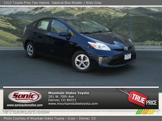 2013 Toyota Prius Two Hybrid in Nautical Blue Metallic