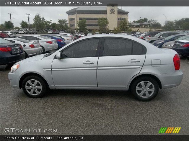 2011 Hyundai Accent GLS 4 Door in Platinum Silver