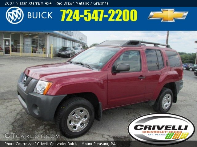 2007 Nissan Xterra X 4x4 in Red Brawn Metallic