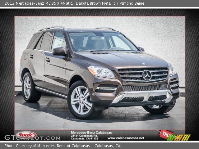 2013 Mercedes-Benz ML 350 4Matic in Dakota Brown Metallic