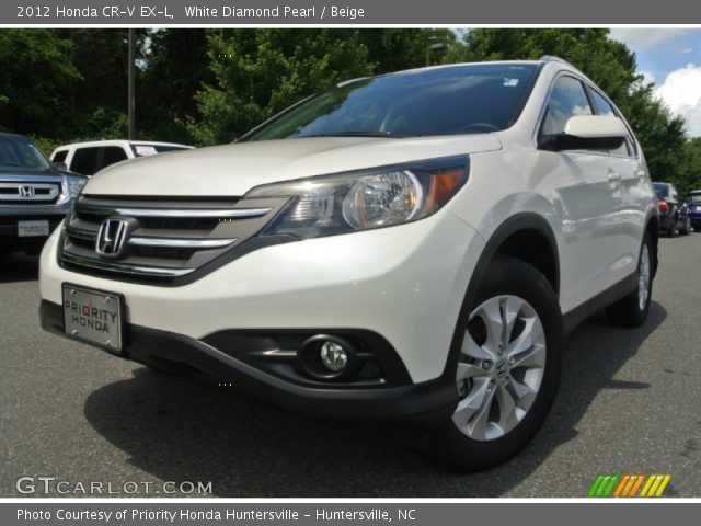 2012 Honda CR-V EX-L in White Diamond Pearl