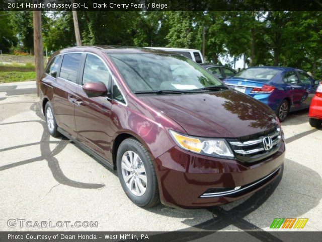 2014 Honda Odyssey EX-L in Dark Cherry Pearl