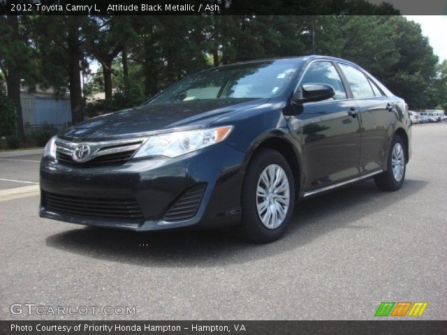 2012 Toyota Camry L in Attitude Black Metallic