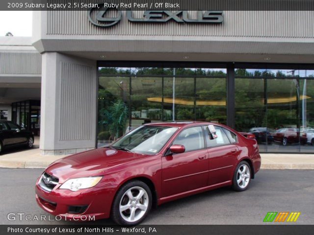 2009 Subaru Legacy 2.5i Sedan in Ruby Red Pearl
