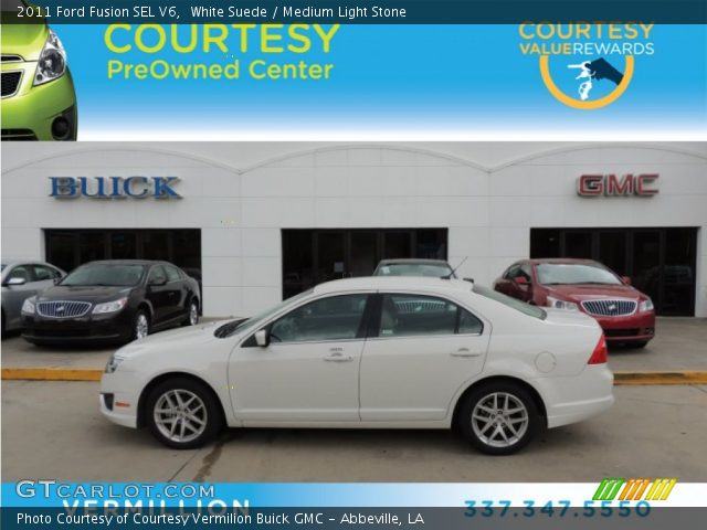 2011 Ford Fusion SEL V6 in White Suede