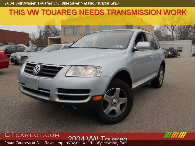 2004 Volkswagen Touareg V6 in Blue Silver Metallic