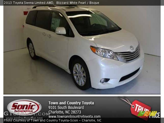 2013 Toyota Sienna Limited AWD in Blizzard White Pearl