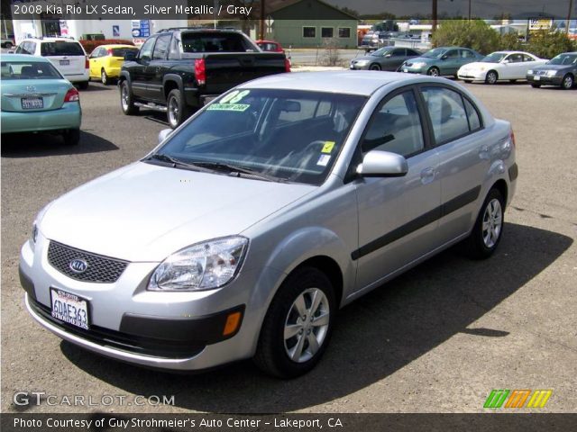 2008 Kia Rio LX Sedan in Silver Metallic