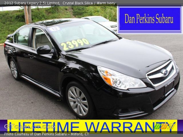 2012 Subaru Legacy 2.5i Limited in Crystal Black Silica