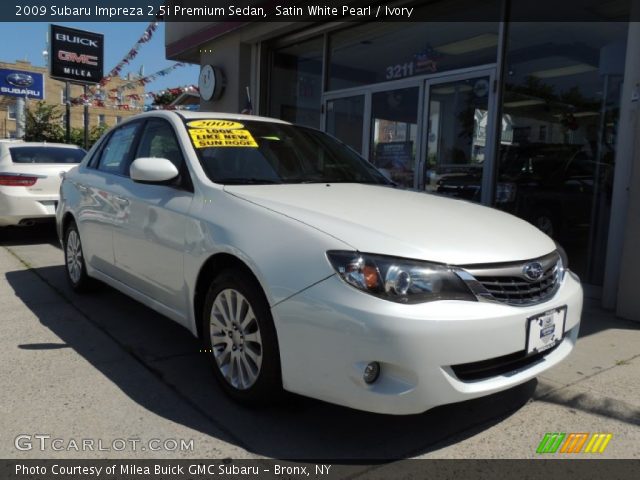 2009 Subaru Impreza 2.5i Premium Sedan in Satin White Pearl