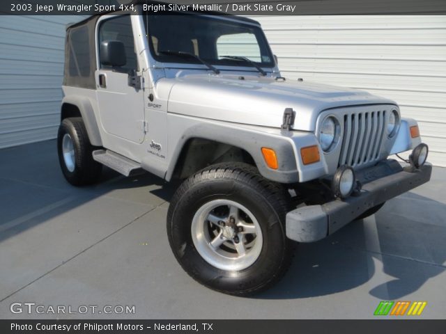 2003 Jeep Wrangler Sport 4x4 in Bright Silver Metallic