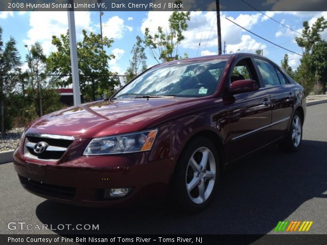 2008 Hyundai Sonata Limited V6 in Dark Cherry Red