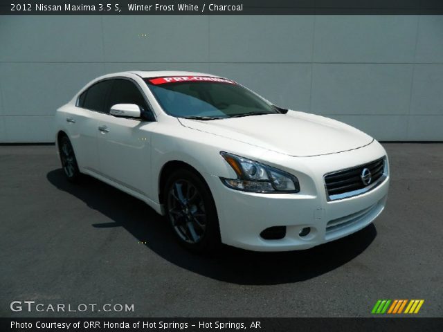 2012 Nissan Maxima 3.5 S in Winter Frost White