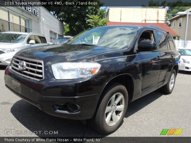 2010 Toyota Highlander V6 4WD in Black