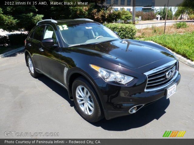 2012 Infiniti FX 35 AWD in Malbec Black