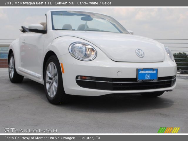 2013 Volkswagen Beetle TDI Convertible in Candy White